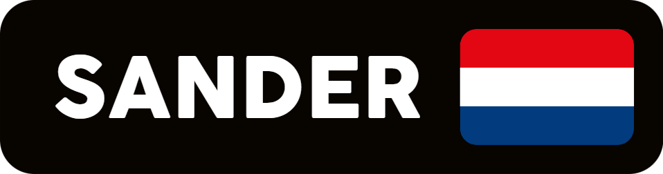 Naamsticker Sander